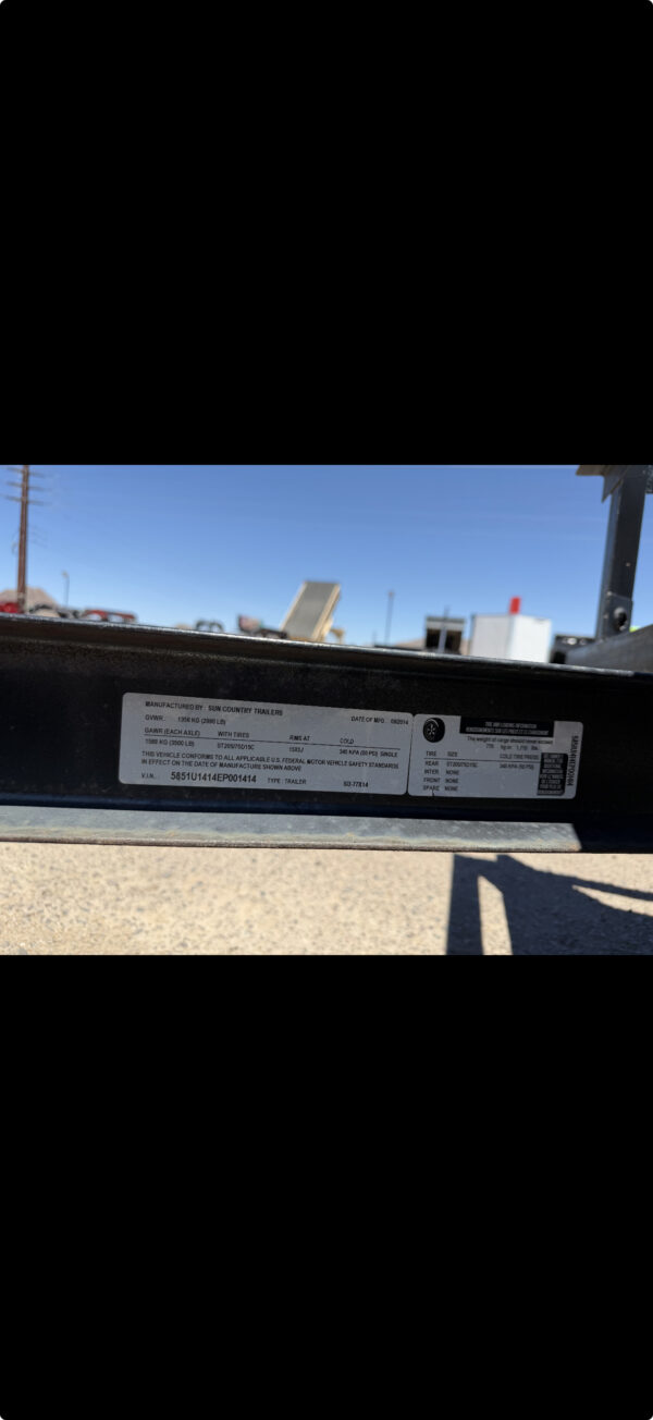 16x77 Tandem Axle Utility, 7K GVWR, Ramps