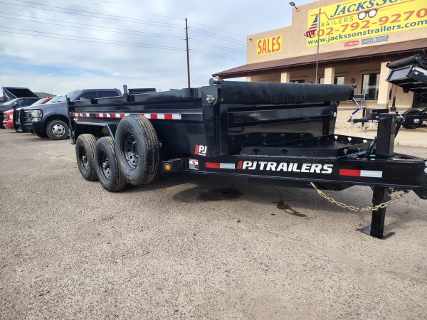 14x83 Tandem Axle, 15,400 GVWR, Low Pro Dump, 24" Sides, 14 Ply Tires