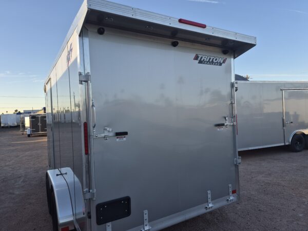 14x7.4 All Aluminum NXT Car Hauler, 7K GVWR, Side Door, Ramp Door