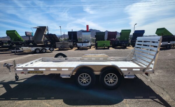 14x80 All Aluminum, 8.5K GVWR, Tandem Axle, Straight Tailgate (8014TA-EL-TG-RTD)