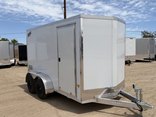 12x6 All Aluminum XLT-P Enclosed, 7K GVWR, 72" Side Door, Ramp Door