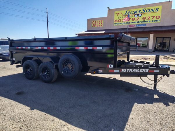 14x83 Tandem Axle, 15,400 GVWR, Low Pro Dump, 36" Sides, 14 Ply Tires