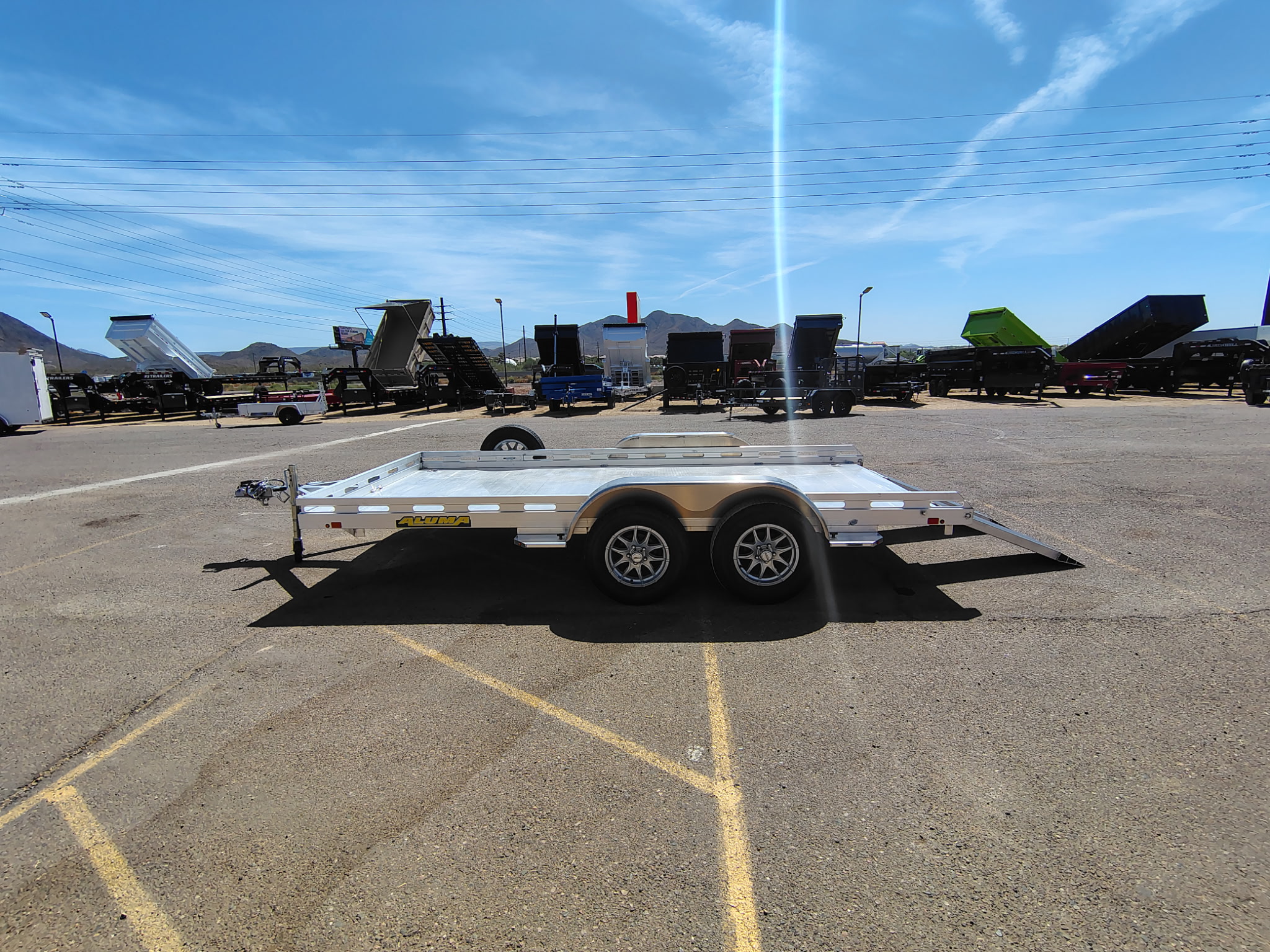 14x80 All Aluminum, 8.5K GVWR, Tandem Axle, Ramps (8014TA-EL-R-RTD) - Image 4