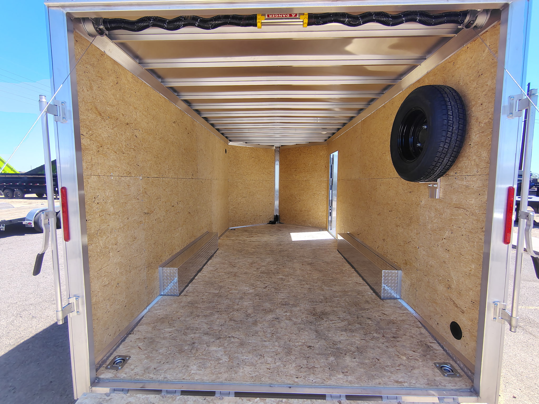 16x8.5 All Aluminum XLT-P Car Hauler, 7K GVWR, Side Door, Ramp Door - Image 4