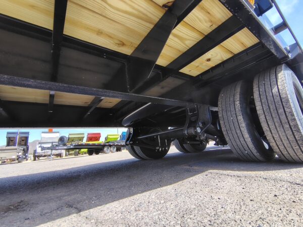 30x102 Tandem Axle 25,900 GVWR Low-Pro Deckover with Duals, Monster Ramps, 14 Ply Tires