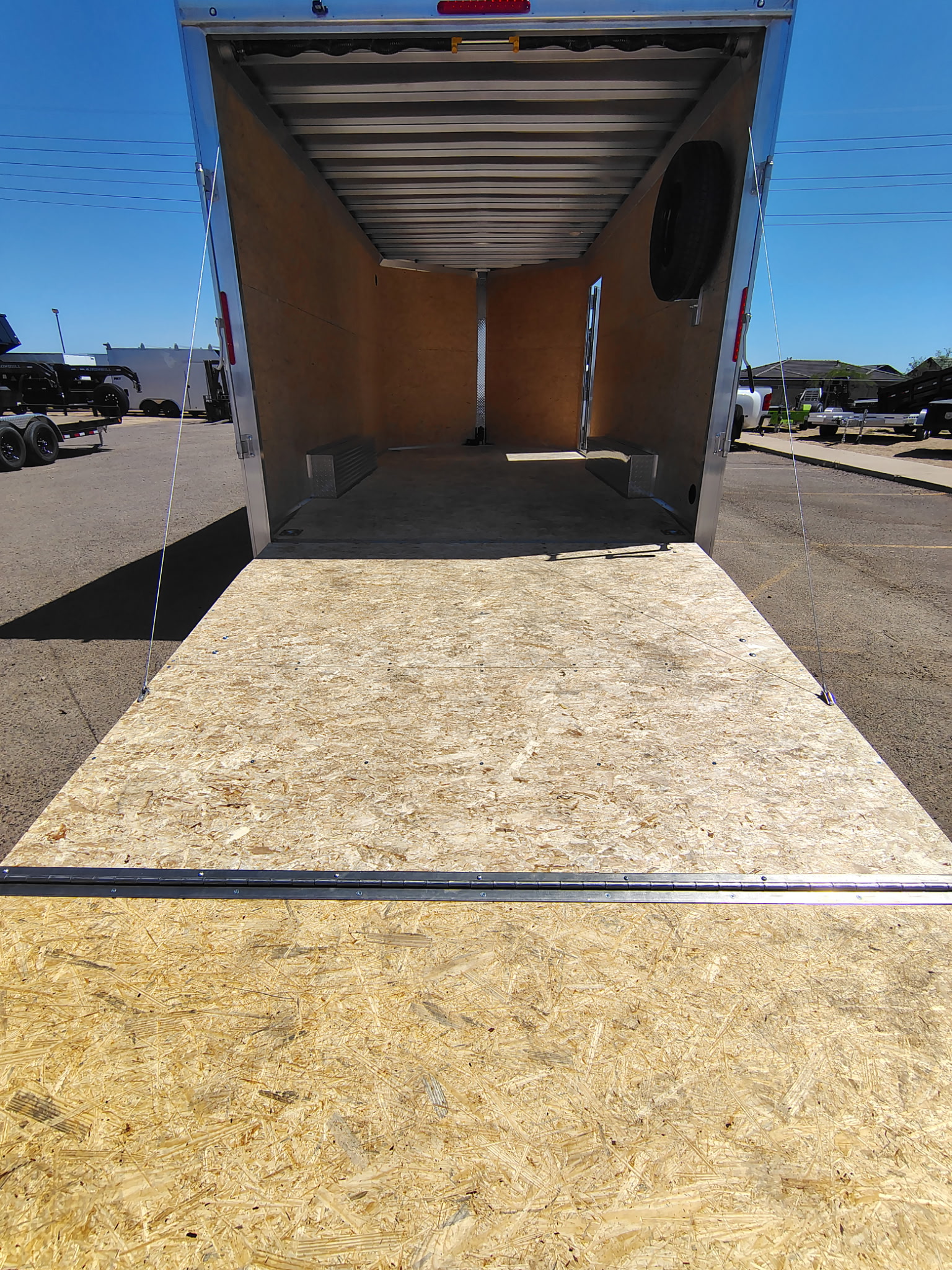 16x8.5 All Aluminum XLT-P Car Hauler, 7K GVWR, Side Door, Ramp Door - Image 3