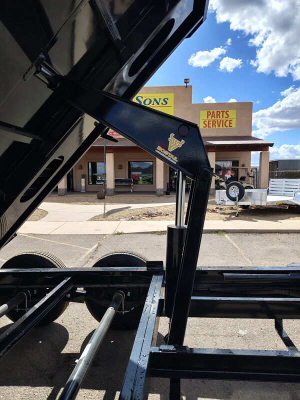 12x72 IronBull Tandem Axle Dump, 14,999 GVWR, 24" Sides, Solar Charger