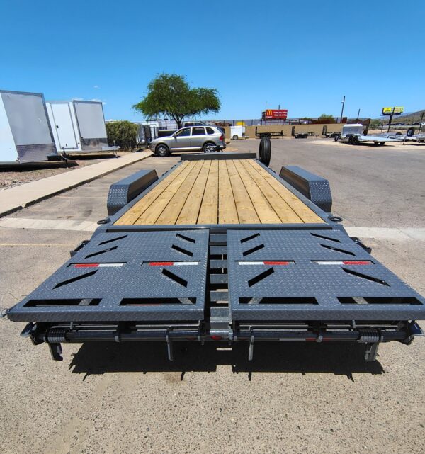 24x83 IronBull, Tandem Axle, 14K GVWR, Rampage Ramps