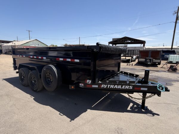 16x83 Tandem Axle, 15,400 GVWR, Low Pro Dump, 36" Sides, 14 Ply Tires