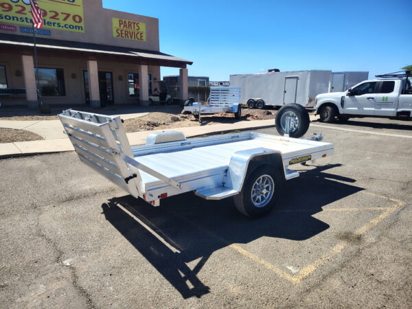 10x68 All Aluminum, 3K GVWR, Heavy Single Axle, Bi-Fold Tailgate (6810H-S-BT)