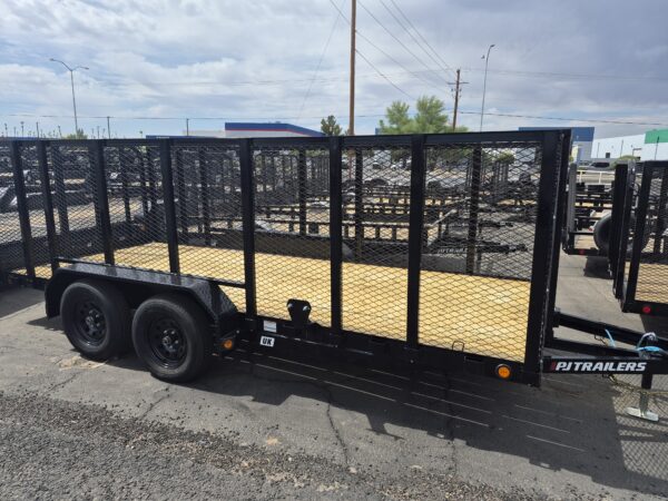 16x77 Tandem Axle, 7K GVWR, Channel Utility, 4' Sides