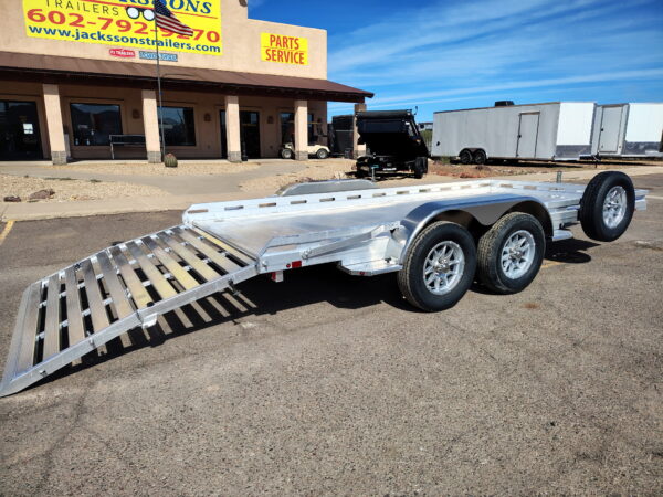 14x80 All Aluminum, 8.5K GVWR, Tandem Axle, Bi-Fold Tailgate (8014TA-EL-BT-RTD)