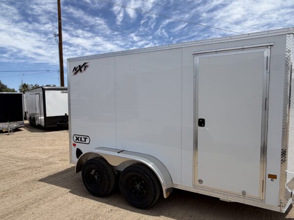 12x6 All Aluminum XLT-P Enclosed, 7K GVWR, 72" Side Door, Ramp Door