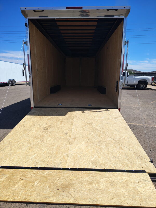 26x8.5 Element SE Flat Top Sloped V-Nose Car Hauler 10K GVWR,  6" Additional Height, Ramp Door