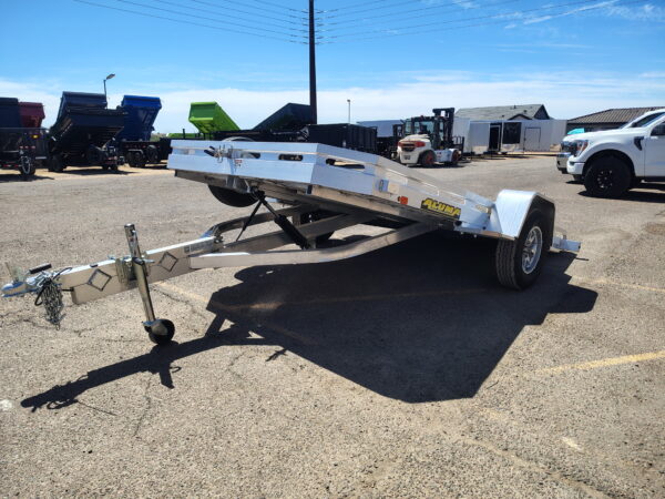 12x77 All Aluminum, 3K GVWR, Heavy Tilt Single Axle (7712H-TILT-S)