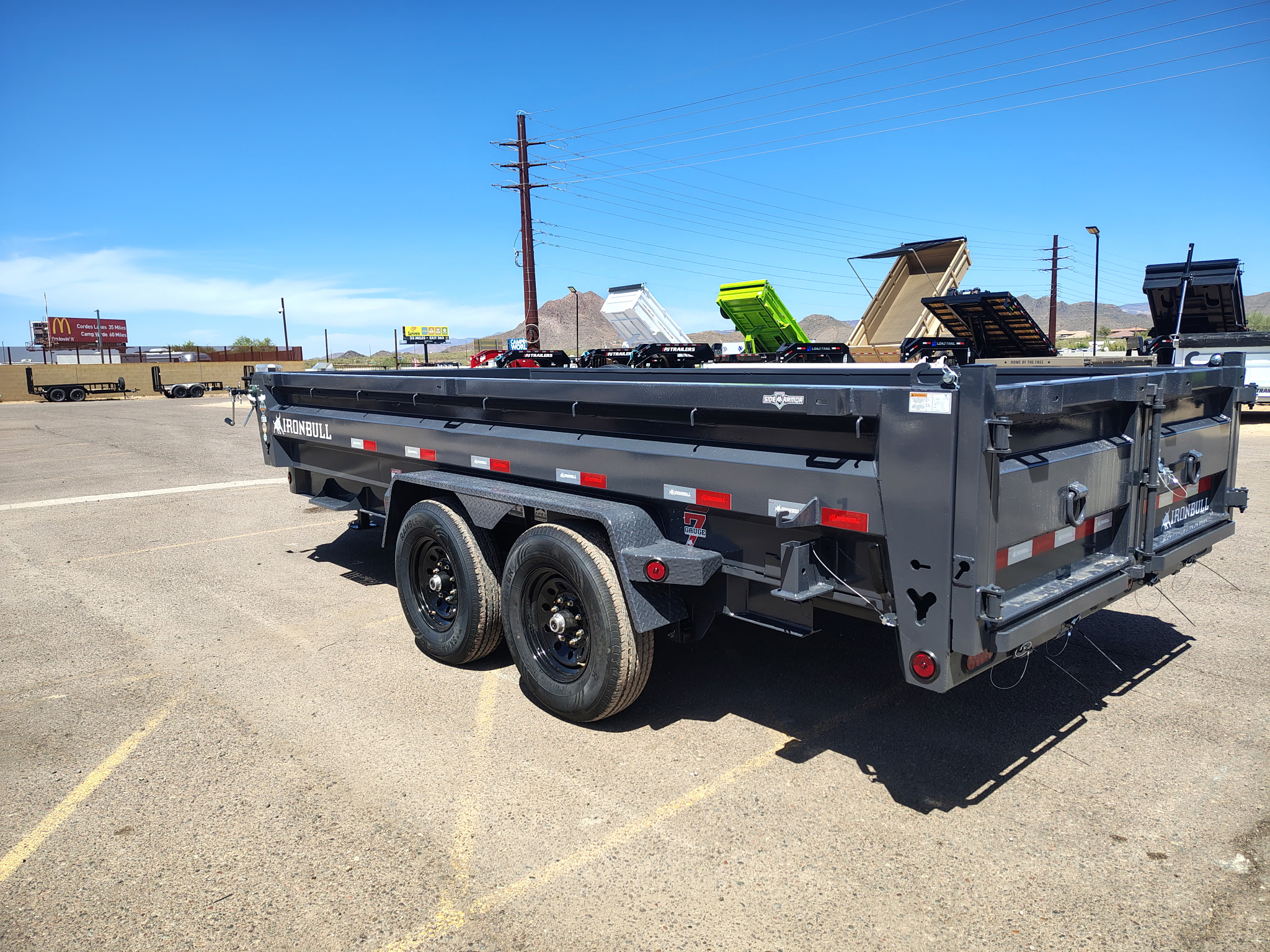 16x83 Ironbull Tandem Axle Dump, 15K GVWR, 24" Sides - Image 7