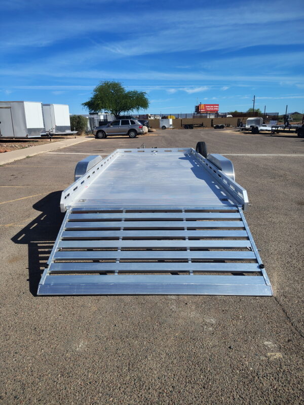 16x80 All Aluminum, 8.5K GVWR, Tandem Axle, Ramp, Straight Tailgate (8016TA-EL-R-TG-RTD)