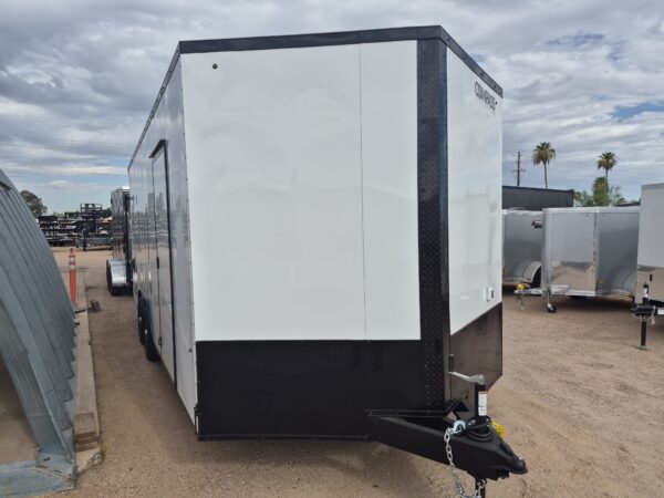 20x8.5 Jasper SE Car Hauler, 10K GVWR, Ramp Door, A/C, White Wall/Ceiling, Rubber Flooring