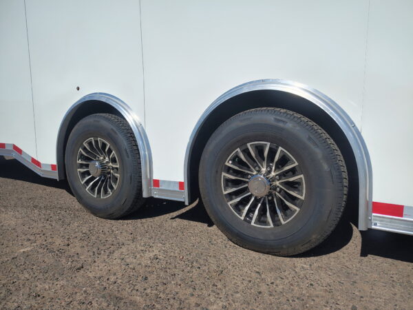 28x8.5 Canyon Race Trailer, 14K GVWR, Ramp Door,  AC/Heat, Elec. Awning