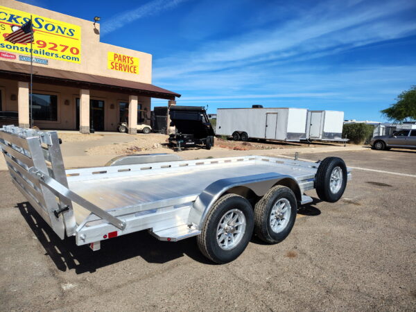 14x80 All Aluminum, 8.5K GVWR, Tandem Axle, Bi-Fold Tailgate (8014TA-EL-BT-RTD)