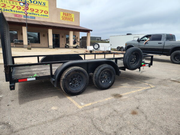 14x77 Rockland, Tandem Axle, 7k GVWR, Ramp Gate
