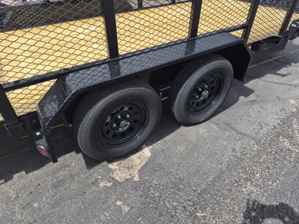 16x77 Tandem Axle, 7K GVWR, Channel Utility, 4' Sides