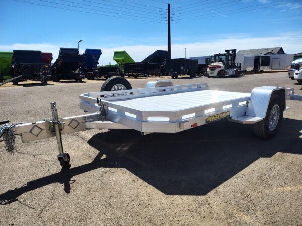 12x77 All Aluminum, 3K GVWR, Heavy Tilt Single Axle (7712H-TILT-S)