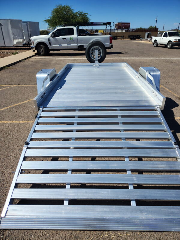10x68 All Aluminum, 3K GVWR, Heavy Single Axle, Bi-Fold Tailgate (6810H-S-BT)
