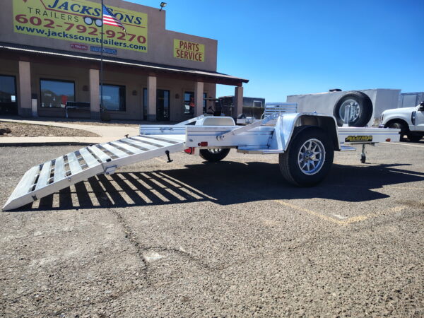 10x68 All Aluminum, 3K GVWR, Heavy Single Axle, Bi-Fold Tailgate (6810H-S-BT)
