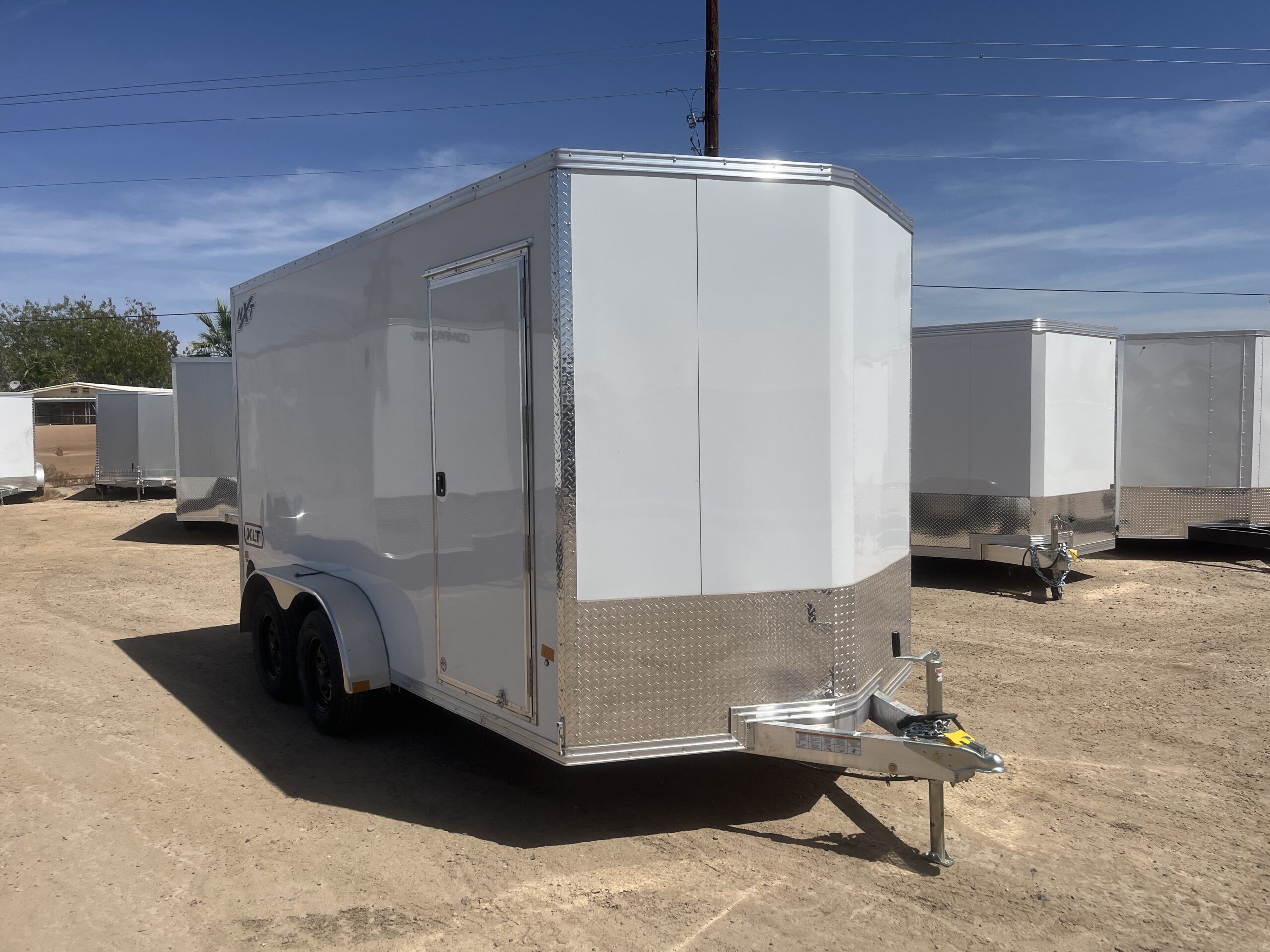14x7 All Aluminum, XLTP2 Enclosed, 7K GVWR, Side Door, Ramp Door - Image 2