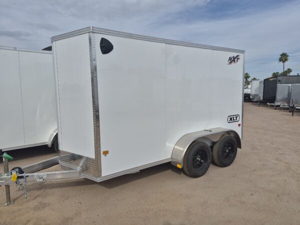 12x6 All Aluminum XLT-P Enclosed, 7K GVWR, 72" Side Door, Ramp Door