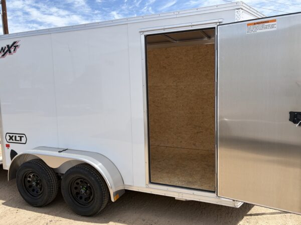 12x6 All Aluminum XLT-P Enclosed, 7K GVWR, 72" Side Door, Ramp Door