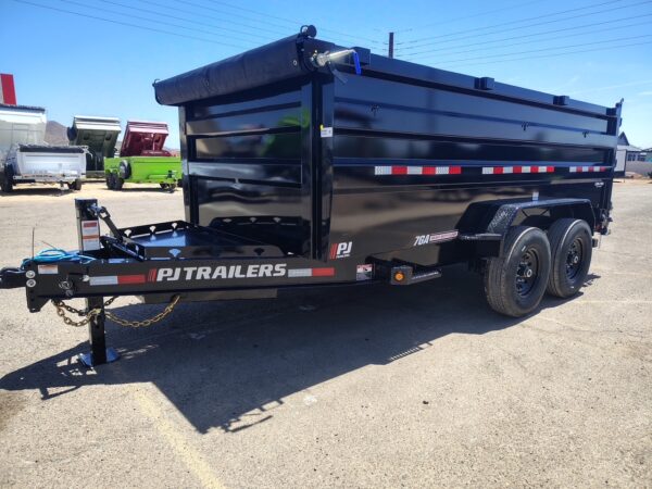 12x83 Tandem Axle, 15,400 GVWR, Low Pro Dump, 48" Sides, 14 Ply Tires