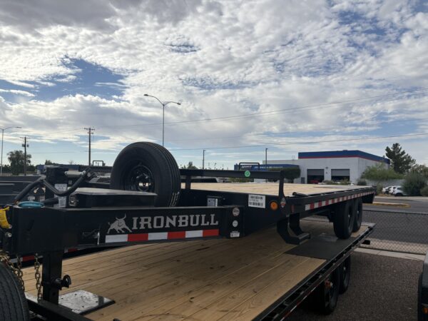 20x102 IronBull, Tandem Axle, 14K GVWR, Deckover, Slide In Ramps