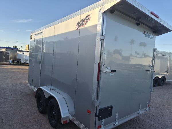 14x7.4 All Aluminum NXT Car Hauler, 7K GVWR, Side Door, Ramp Door