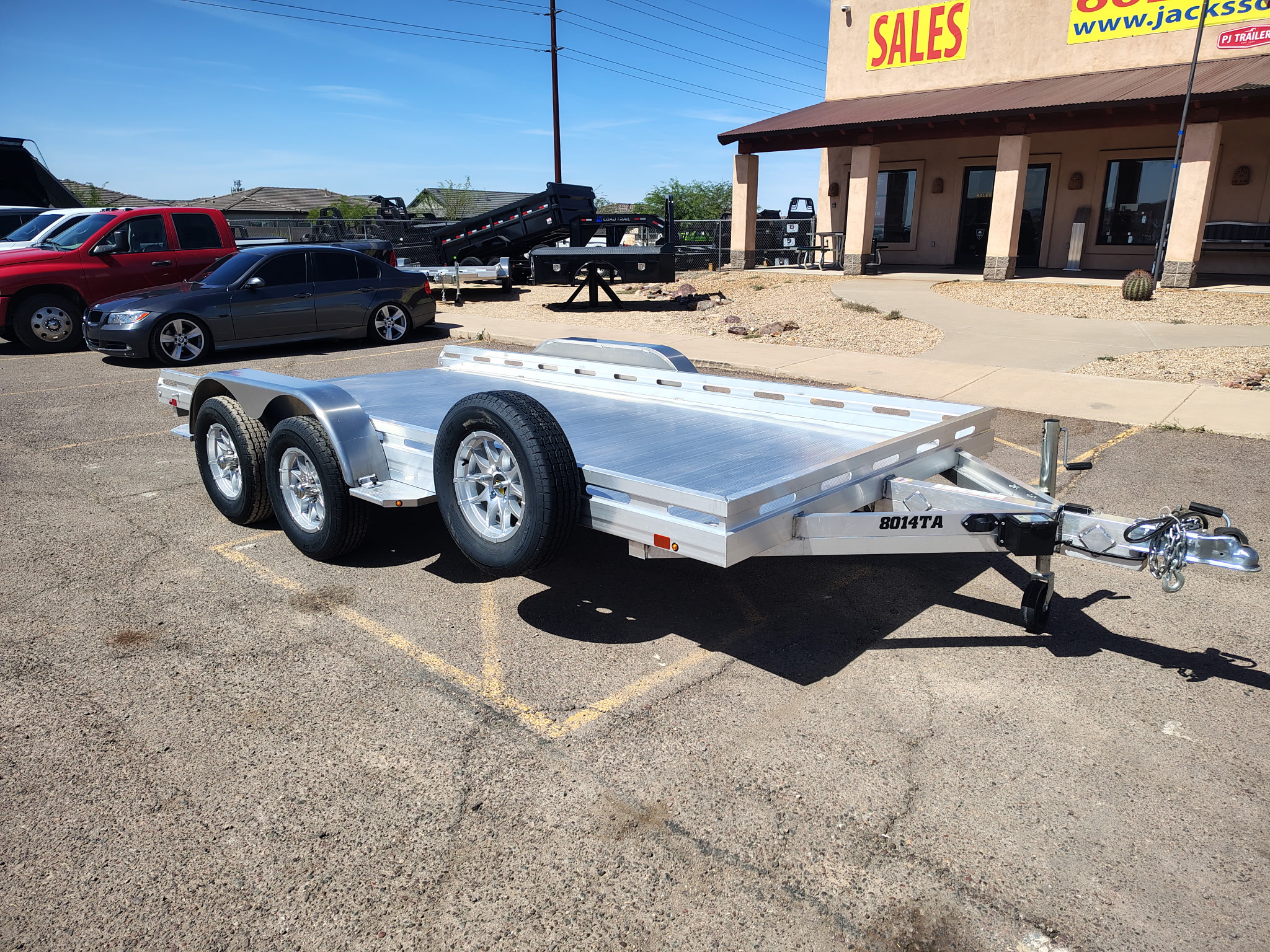14x80 All Aluminum, 8.5K GVWR, Tandem Axle, Ramps (8014TA-EL-R-RTD)