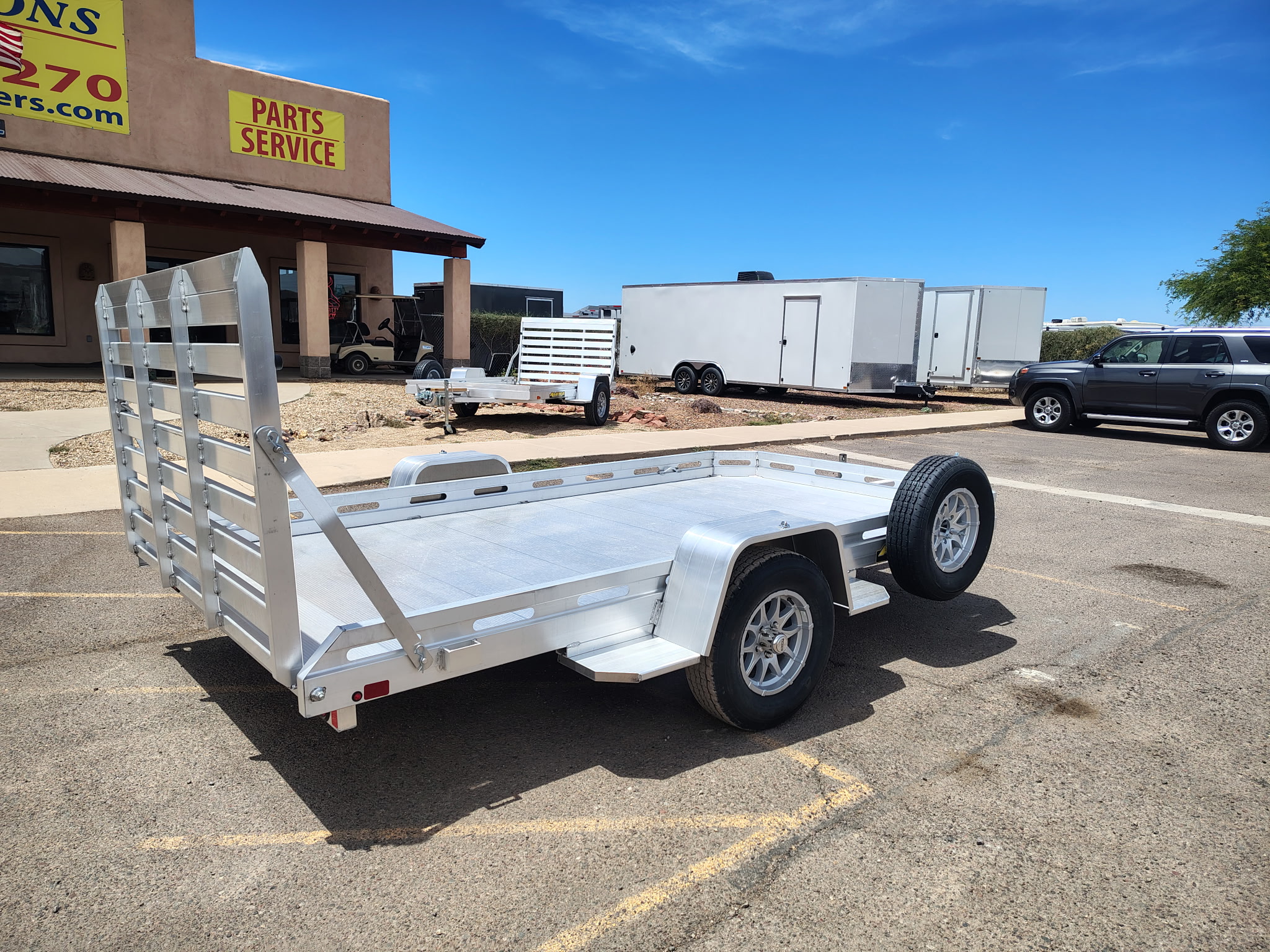 12x77 All Aluminum, 3K GVWR, Heavy Single Axle (7712H-S-TG) - Image 2