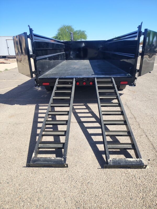 16x83 Tandem Axle, 15,400 GVWR, Low Pro Dump, 36" Sides, 14 Ply Tires
