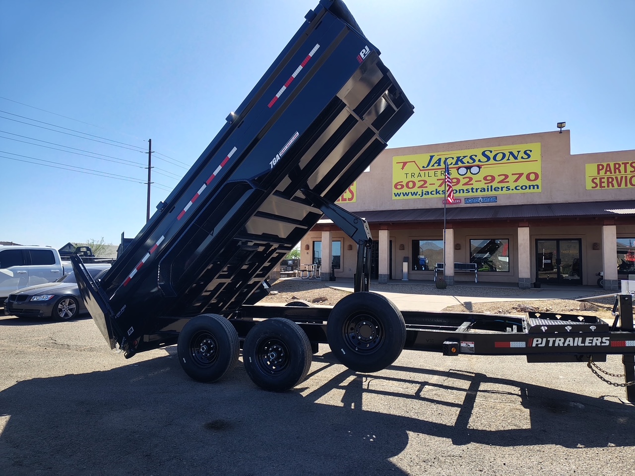 14x83 Tandem Axle, 15,400 GVWR, Low Pro Dump, 36" Sides, 14 Ply Tires - Image 2