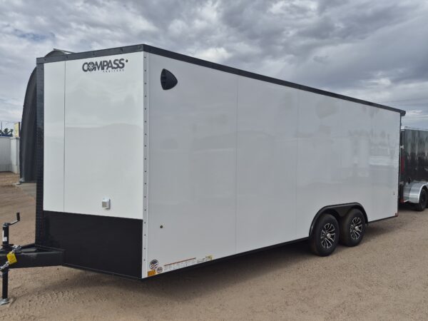 20x8.5 Jasper SE Car Hauler, 10K GVWR, Ramp Door, A/C, White Wall/Ceiling, Rubber Flooring