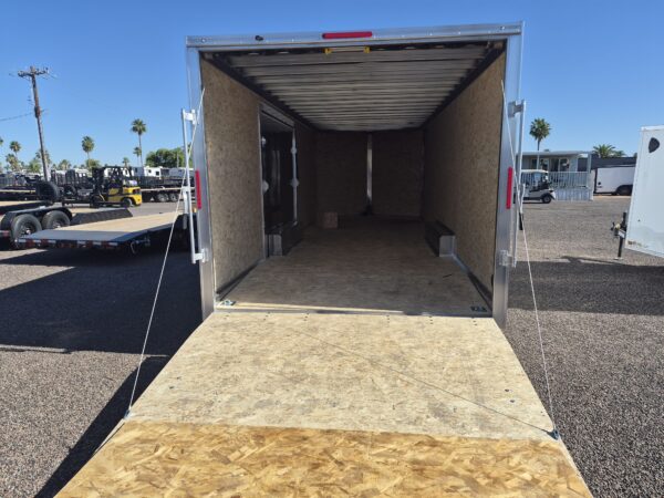 24x8.5 All Aluminum XLT-P Car Hauler, Elite Escape Door, 10K GVWR, Ramp Door