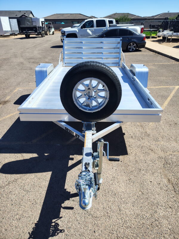 10x68 All Aluminum, 3K GVWR, Heavy Single Axle, Bi-Fold Tailgate (6810H-S-BT)