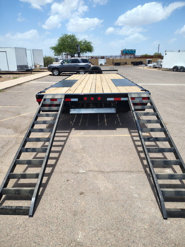 20x102 IronBull, Tandem Axle, 14K GVWR, Deckover, Slide In Ramps
