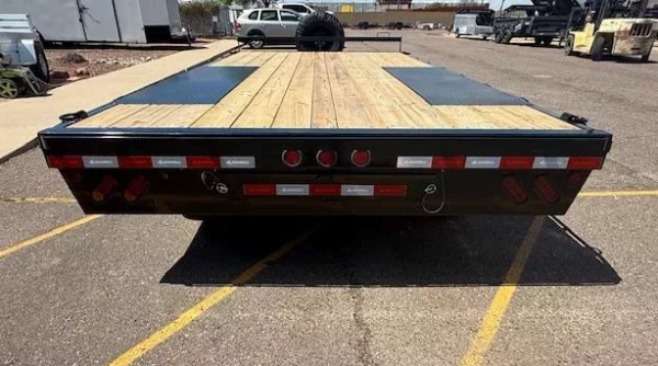 16x102 Ironbull Tandem Axle ,14K GVWR, Deckover, Slide in Ramps