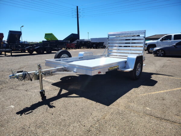 10x68 All Aluminum, 3K GVWR, Heavy Single Axle, Straight Tailgate (6810H-S-TG)