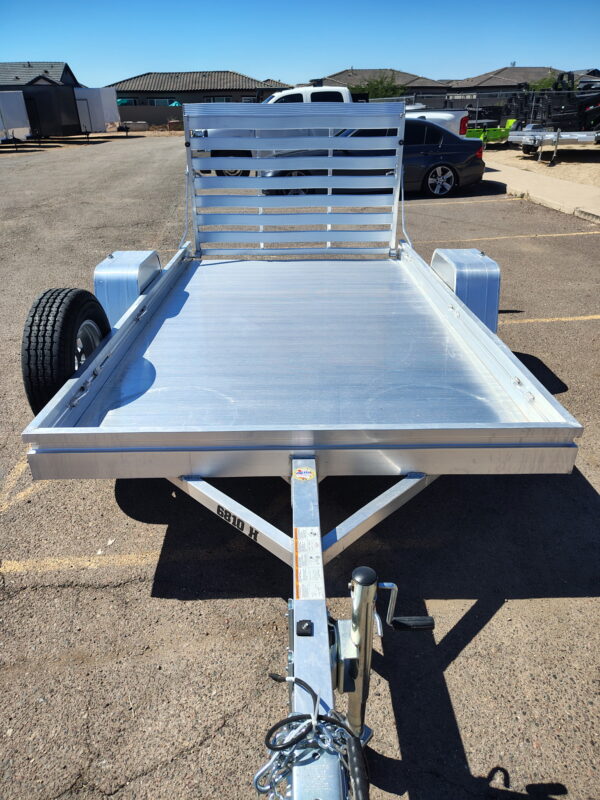 10x68 All Aluminum, 3K GVWR, Heavy Single Axle, Straight Tailgate (6810H-S-TG)