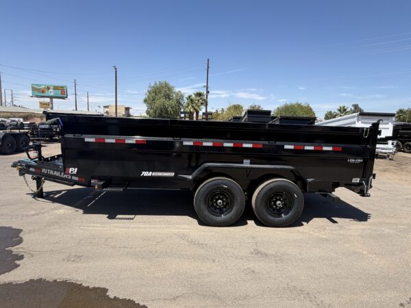 16x83 Tandem Axle, 15,400 GVWR, Low Pro Dump, 36" Sides, 14 Ply Tires