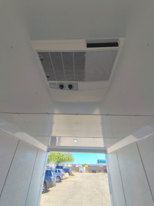 28x8.5 Canyon Race Trailer, 14K GVWR, Ramp Door,  AC/Heat, Elec. Awning