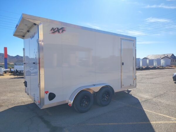 14x7.4 All Aluminum NXT Car Hauler, 7K GVWR, Side Door, Ramp Door