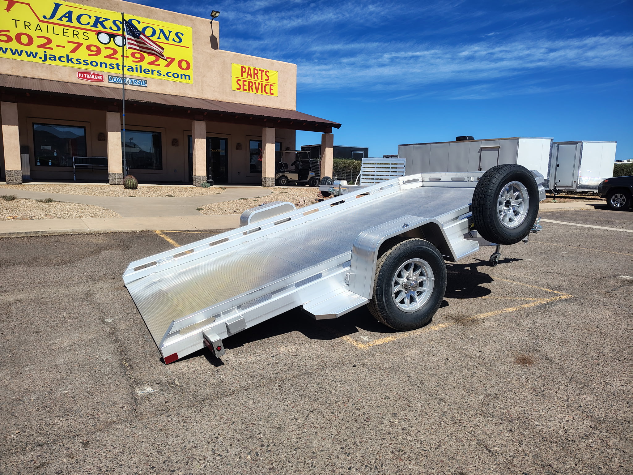 12x77 All Aluminum, 3K GVWR, Heavy Tilt Single Axle (7712H-TILT-S) - Image 2